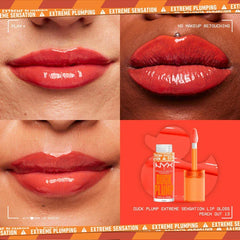 NYX-DUCK PLUMP HIGH PIGMENT PLUMPING LIP GLOSS- Peach Out - The Beauty League Pakistan