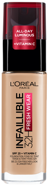 L'Oreal Paris Infallible- 32H Fresh Wear Foundation 145 Beige Rose