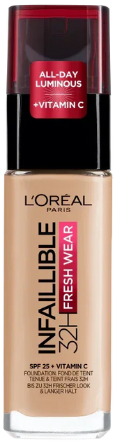 L'Oreal Paris Infallible- 32H Fresh Wear Foundation 145 Beige Rose - The Beauty League Pakistan