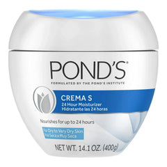 Pond’s Crema S Face Moisturizer Cream, Facial Moisturizing for Dry to Very Dry Skin 10.1 oz - The Beauty League Pakistan