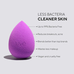 UVÉ Beauty -Violet Antimicrobial Makeup Sponge - The Beauty League Pakistan