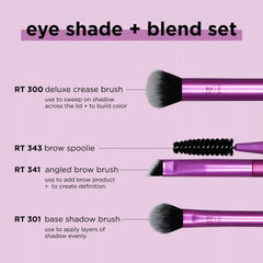 Real Techniques- Eye Shade & Blend Makeup Brush Trio