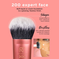 Real Techniques-Expert Face Liquid and Cream Foundation Makeup Brush