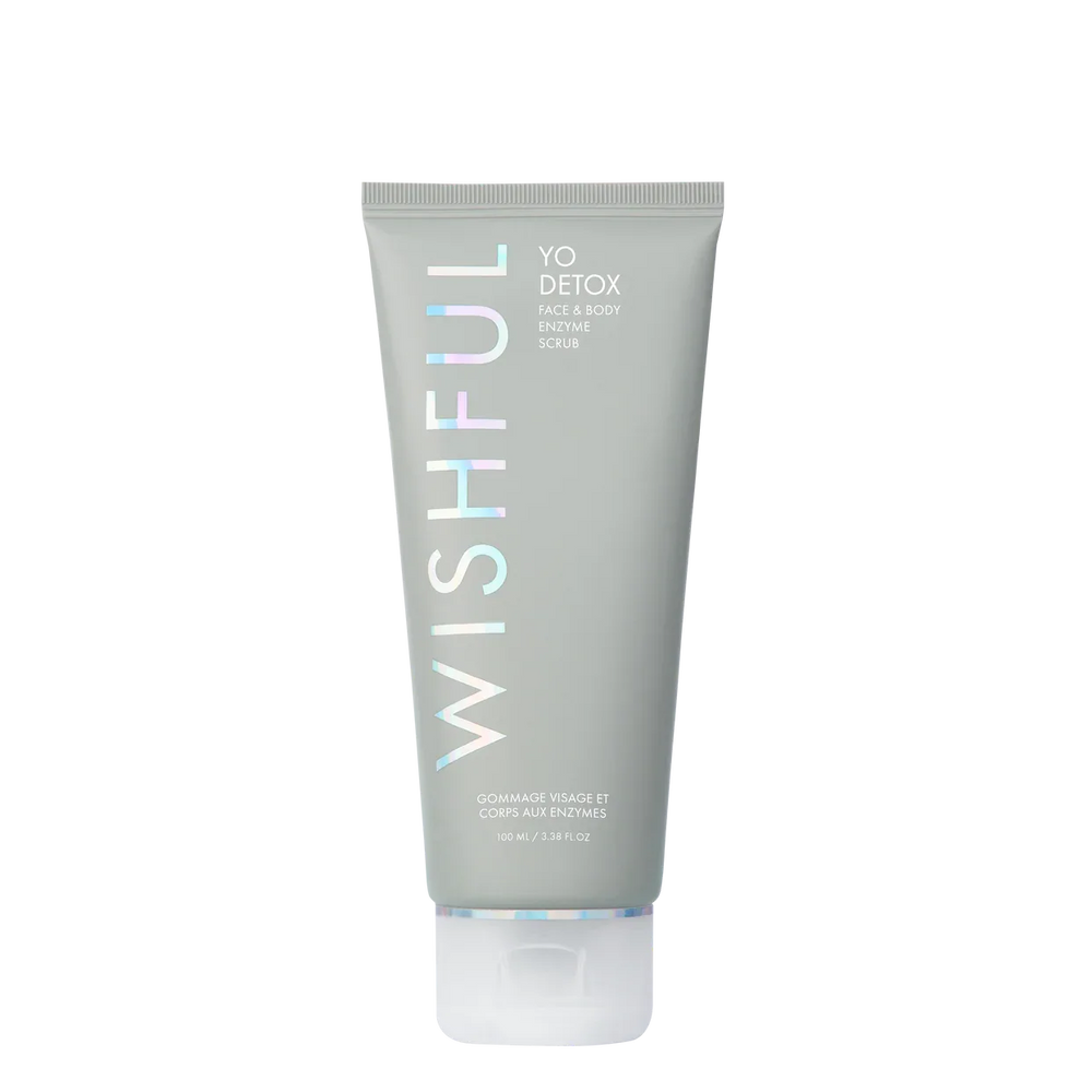 Huda Beauty- Wishful Yo Detox Charcoal Face & Body Enzyme Scrub 100ml - The Beauty League Pakistan