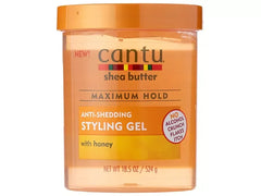 Cantu Shea Butter Maximum Hold Anti-Shedding Styling Gel with Honey 524ml - The Beauty League Pakistan