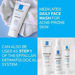 La Roche Posay- EFFACLAR MEDICATED ACNE FACE WASH 200ml - The Beauty League Pakistan
