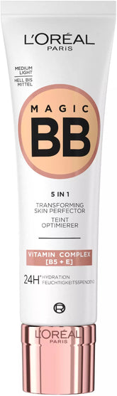 Loreal Paris Magic BB Cream, Transforming Skin Perfector 3 Medium Light