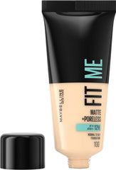 Maybelline- Fit Me Matte & Poreless Face Foundation 110 Porcelain