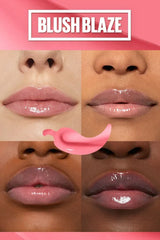 Maybelline- LIFTER PLUMP® LIP PLUMPING GLOSS MAKEUP- 001 Blush Baze - The Beauty League Pakistan