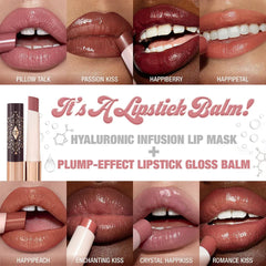 Charlotte Tilbury Hyaluronic Happikiss Lipstick Balm- Pillow Talk - The Beauty League Pakistan
