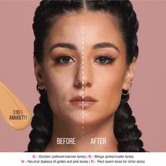 HUDA BEAUTY #FauxFilter Luminous Matte Foundation- 310G Amaretti