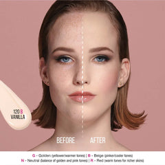 HUDA BEAUTY #FauxFilter Luminous Matte Foundation- 120B Vanilla - The Beauty League Pakistan