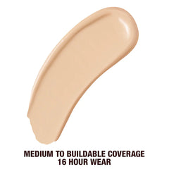 Charlotte Tilbury Beautiful Skin Medium Coverage Liquid Foundation with Hyaluronic Acid- 2 Warm
