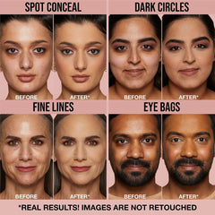 HUDA BEAUTY #FauxFilter Luminous Matte Buildable Coverage Crease Proof Concealer- 1.1N Royal Icing