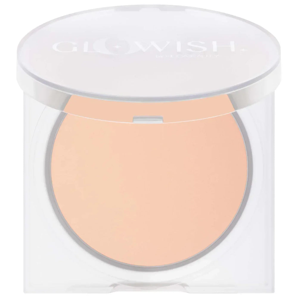 HUDA BEAUTY GloWish Lightweight Blurring Pressed Powder- 00 Porcelain - The Beauty League Pakistan