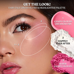 Too Faced Fairytale Crush Blush & Highlighter Palette Makeup Set