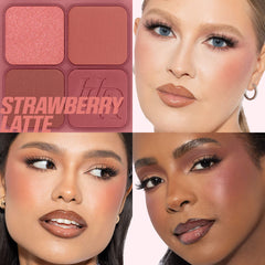 HUDA BEAUTY Blush Filter Blurring Blushlighters Palette- Strawberry Latte