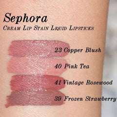 Sephora Cream Lip Stain - 39 Frozen Strawberry - The Beauty League Pakistan