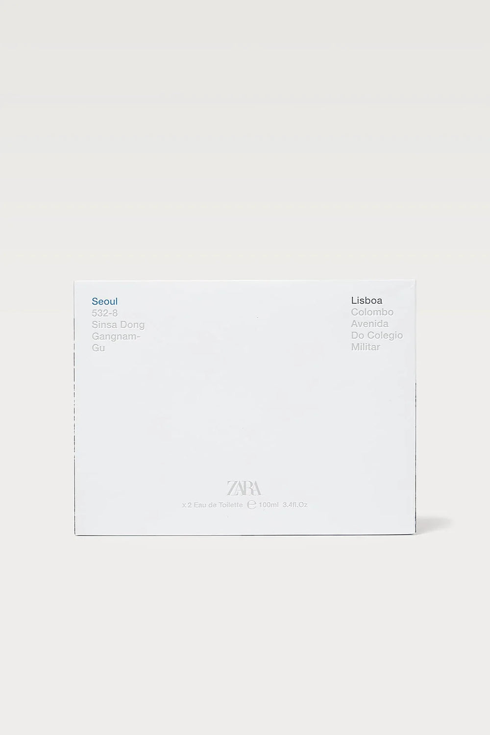 Zara- Twin Pack SEOUL 100 ML + LISBOA 100 ML - The Beauty League Pakistan