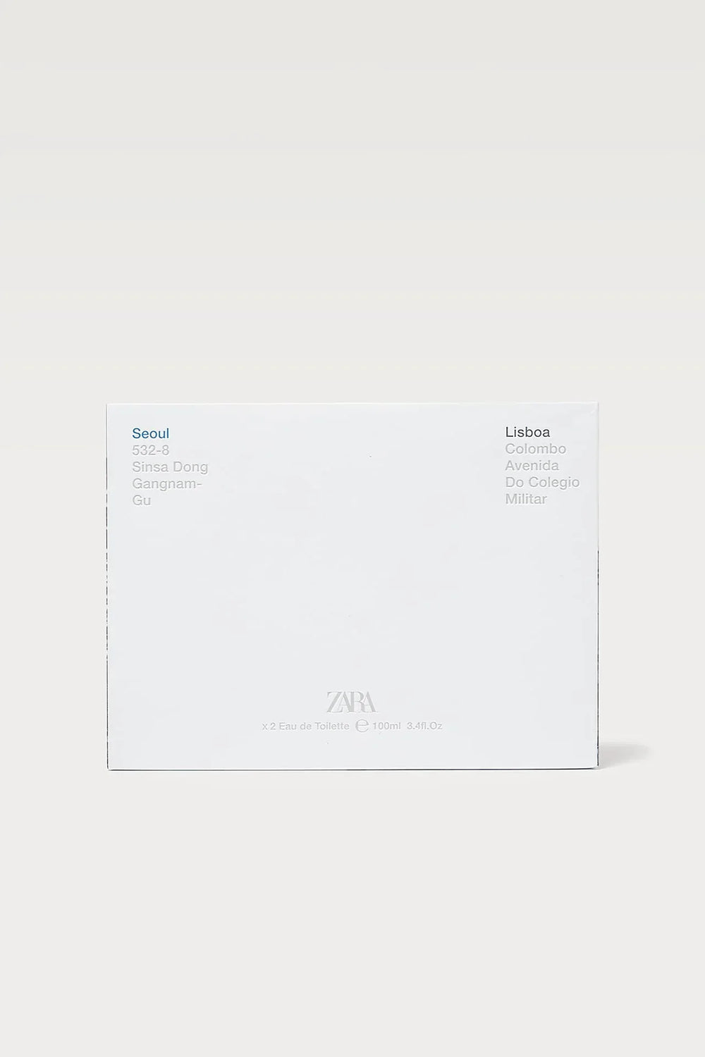 Zara- Twin Pack SEOUL 100 ML + LISBOA 100 ML - The Beauty League Pakistan