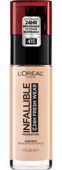L'Oréal Paris- 24 Hour Fresh Wear Foundation- Rose lvory 415 (US Version)