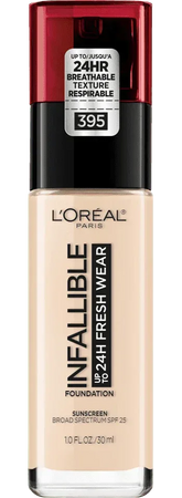 L'Oréal Paris- 24 Hour Fresh Wear Foundation- Rose Pearl 395 (US Version) - The Beauty League Pakistan