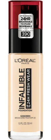 L'Oréal Paris- 24 Hour Fresh Wear Foundation- Snow 390 (US Version) - The Beauty League Pakistan