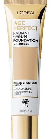 L'OREAL PARIS- Age Perfect Radiant Serum Foundation SPF 50 Rose Ivory 15 - The Beauty League Pakistan