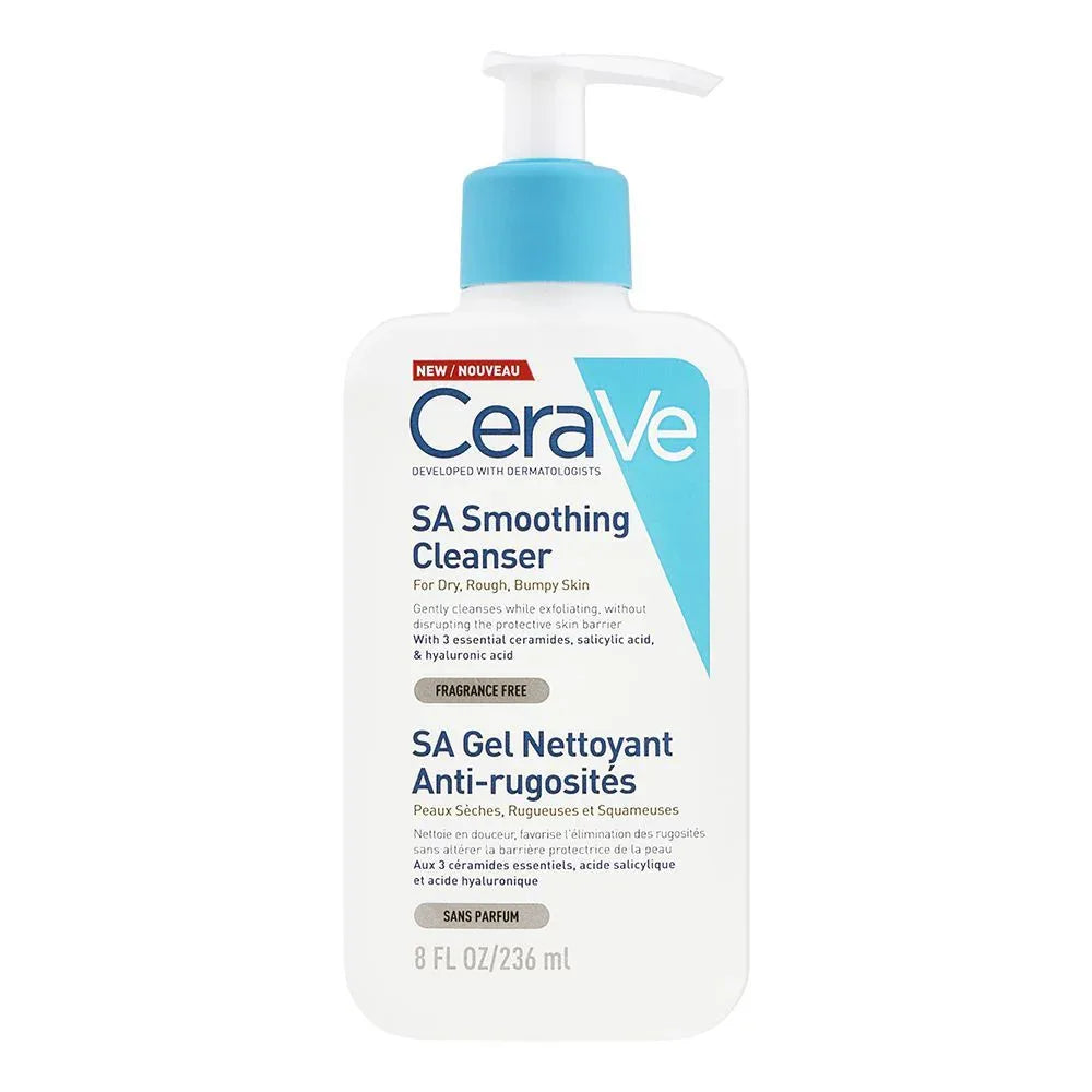CeraVe Fragrance Free SA Smoothing Cleanser, For Dry, Rough & Bumpy Skin, 236ml - The Beauty League Pakistan