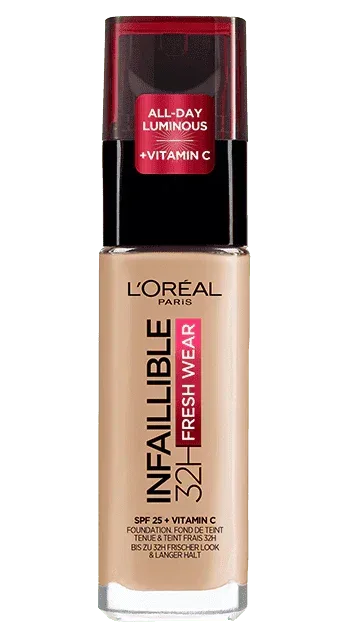 L'Oreal Paris Infallible- 32H Fresh Wear Foundation 125 Natural Beige - The Beauty League Pakistan