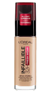 L'Oreal Paris Infallible- 32H Fresh Wear Foundation 125 Natural Beige - The Beauty League Pakistan