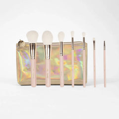 Bh Cosmetics- Travel Series - 7 Piece Face & Eye Brush Set with Bag - The Beauty League Pakistan