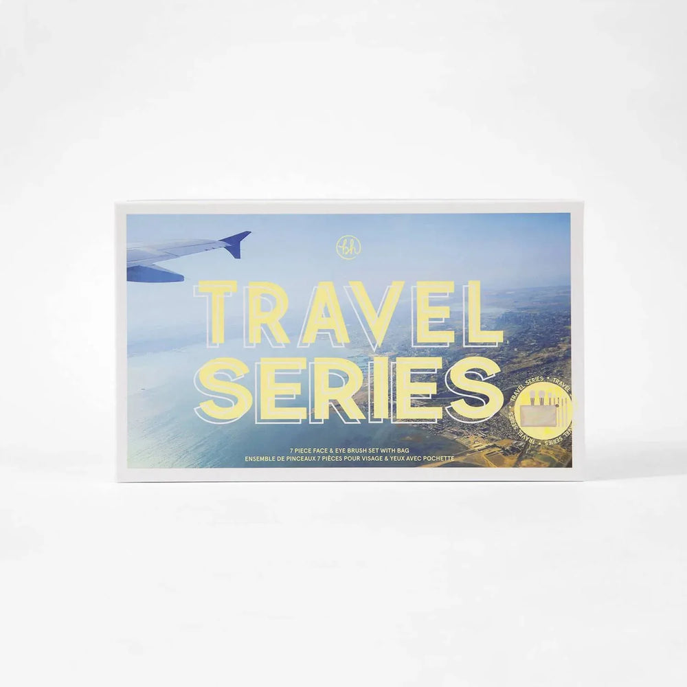 Bh Cosmetics- Travel Series - 7 Piece Face & Eye Brush Set with Bag - The Beauty League Pakistan