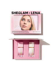SHEGLAM X LENA Liquid Blush & Highlighter Kit - The Beauty League Pakistan