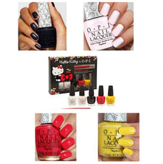 O.P.I Hello Kitty 5-Pack Mini Nail Polish With Nail Brush - The Beauty League Pakistan