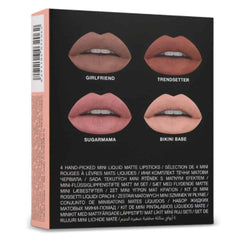 Huda Beauty Liquid Matte Minis - Au Naturel Nudes - The Beauty League Pakistan