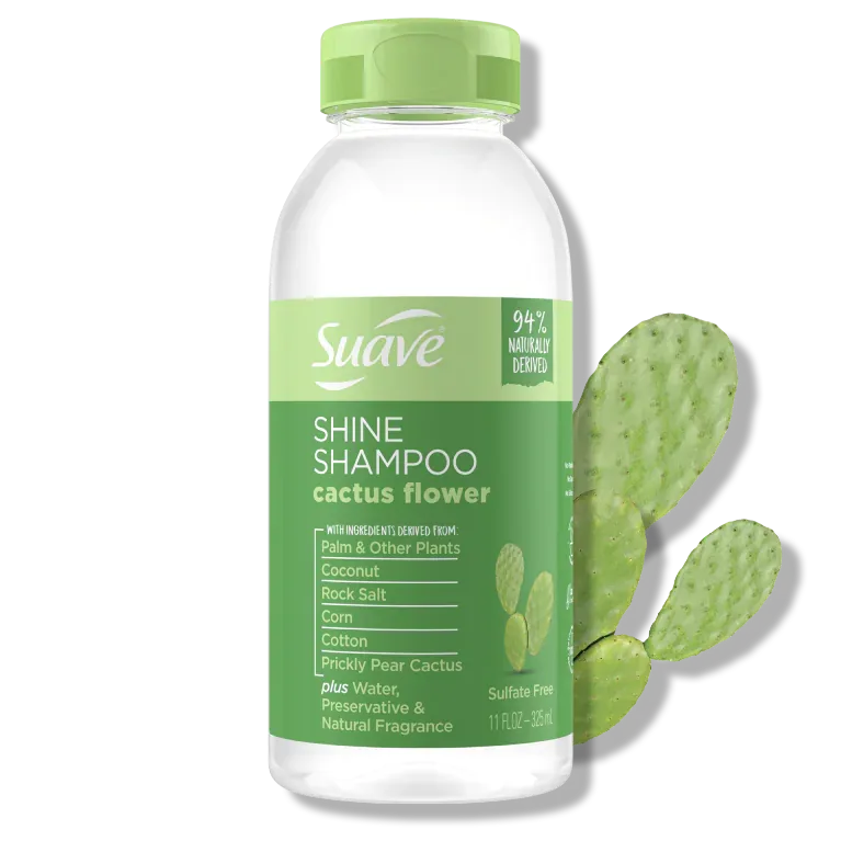 Suave Sulfate Free Shine Shampoo with Cactus Flower Shine - The Beauty League Pakistan