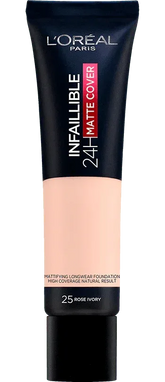 L'OREAL PARIS-24h Matte Cover Foundation 25 Rose Ivory - The Beauty League Pakistan