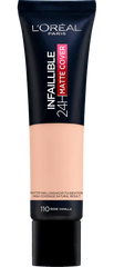 L'OREAL PARIS-24h Matte Cover Foundation 110 Vanilla Rose - The Beauty League Pakistan