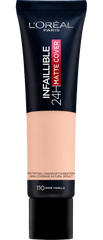 L'OREAL PARIS-24h Matte Cover Foundation 110 Vanilla Rose - The Beauty League Pakistan