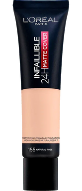 L'OREAL PARIS-24h Matte Cover Foundation 155 Natural Rose - The Beauty League Pakistan