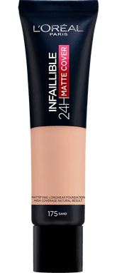 L'OREAL PARIS-24h Matte Cover Foundation 175 Sand 35ml - The Beauty League Pakistan
