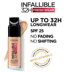 L'Oreal Paris Infallible- 32H Fresh Wear Foundation 125 Natural Beige - The Beauty League Pakistan