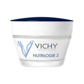 Vichy- Nutrilogie 2 Intense Moisturizer for Very Dry Skin, 24-Hour Hydration Daily Face Cream to Strengthen and Soothe Skin, Non-Greasy Finish