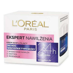 LOREAL MOISTURIZING EXPERT 24H MOISTURIZING NIGHT CREAM - ALL SKIN TYPES 50ML