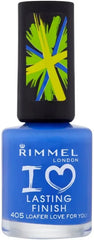 Rimmel London- I Love Lasting Nail Finish Polish Blindfold Me Blue - The Beauty League Pakistan