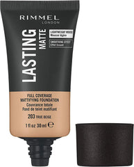 Rimmel London- Lasting Finish Matte Foundation - 203 True Beige - The Beauty League Pakistan
