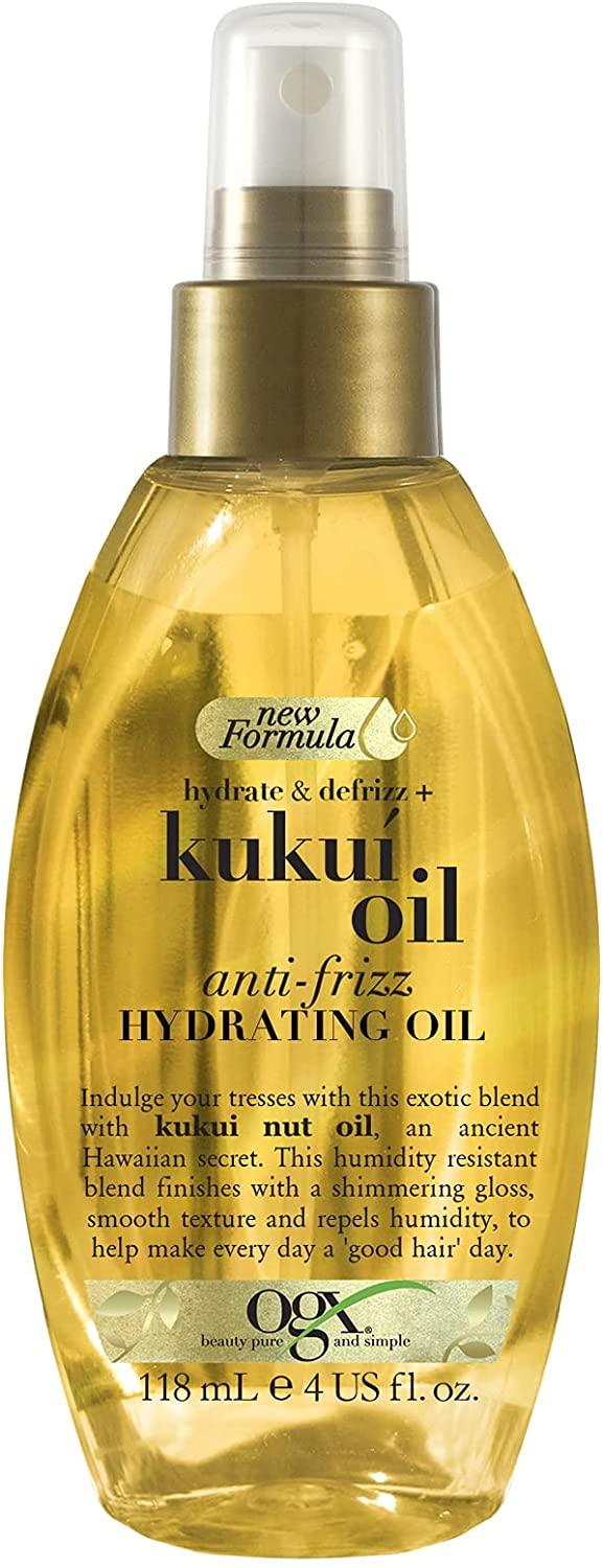 OGX- Kukuí Anti-Frizz Hydrating Hair Oil Spray, 118 ml - The Beauty League Pakistan