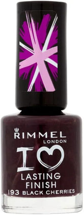 Rimmel London- I Love Lasting Nail Finish Polish Black Cherries 193 - The Beauty League Pakistan
