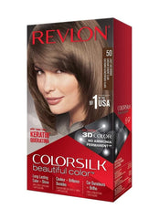 REVLON ColorSilk Beautiful Color 50 Light Ash Brown - The Beauty League Pakistan